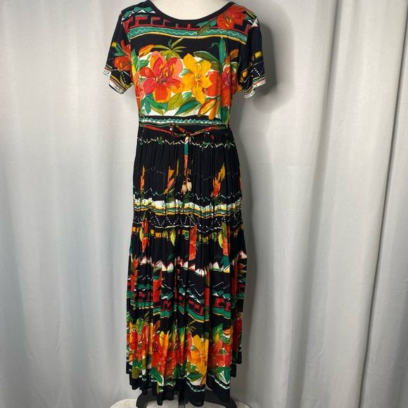Jasmine by KVM Floral BoHo Style Retro Dress - Picture 8 of 13